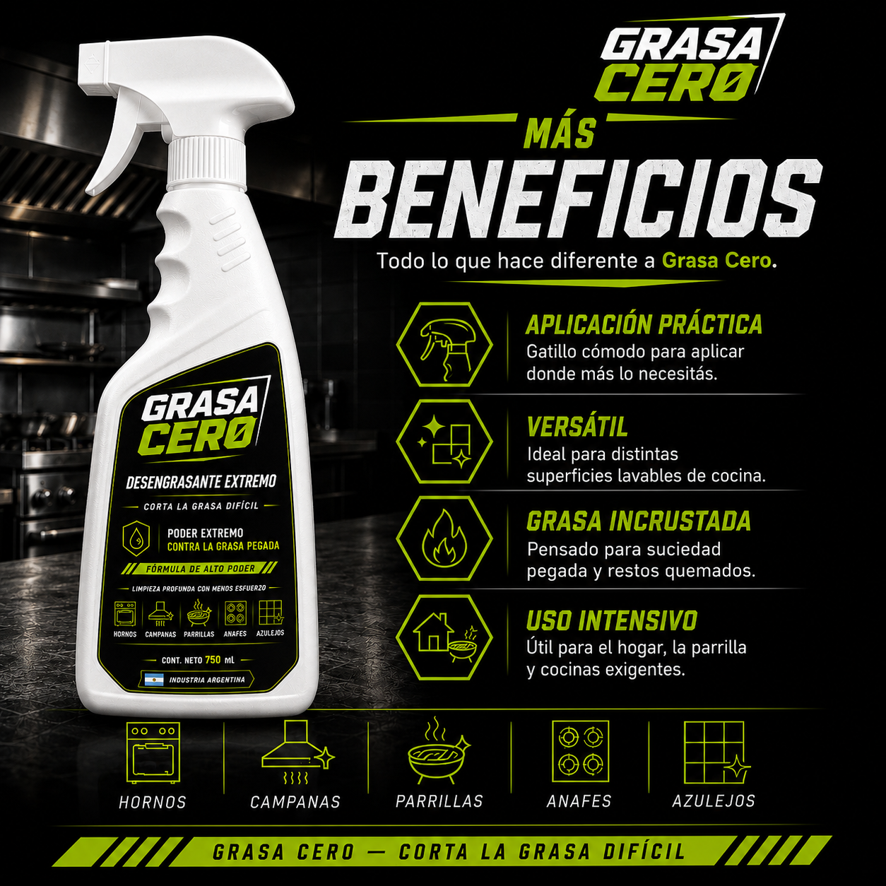 Decile chau a la grasa pegada